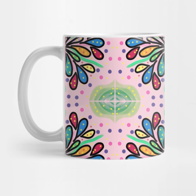 COLORFUL RAINDROPS WITH GEOMETRIC SHAPE PATTERN by FLOWER_OF_HEART